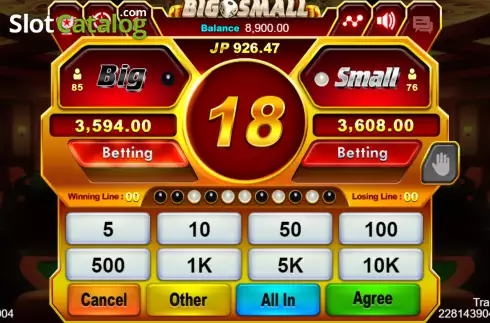 Скрин2. Big Small (Jili Games) слот