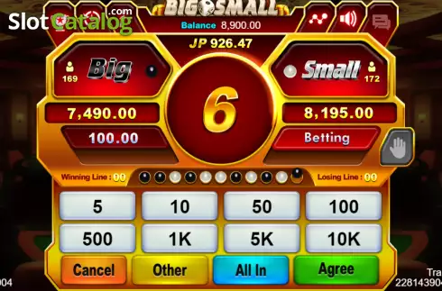 Скрин3. Big Small (Jili Games) слот