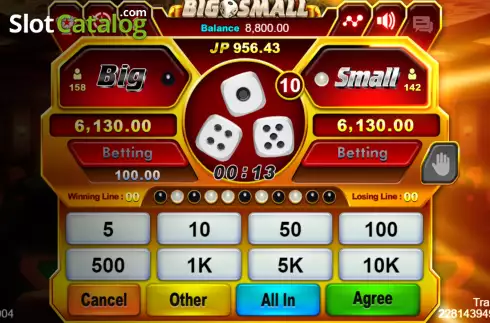 Скрин4. Big Small (Jili Games) слот