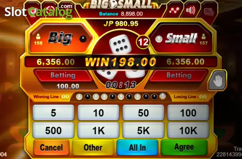 Скрин5. Big Small (Jili Games) слот