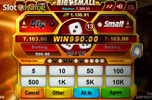 Скрин6. Big Small (Jili Games) слот
