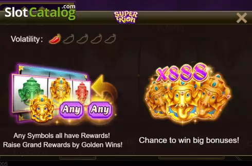 Скрин2. Super Rich (Jili Games) слот