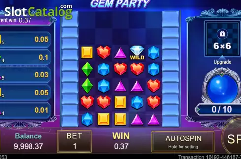 Скрин3. Gem Party слот