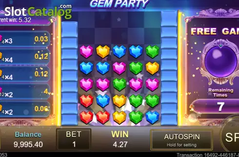 Скрин7. Gem Party слот