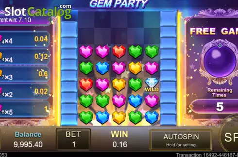 Скрин8. Gem Party слот