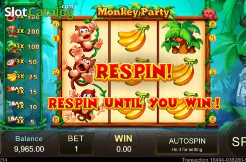 Скрин3. Monkey Party слот