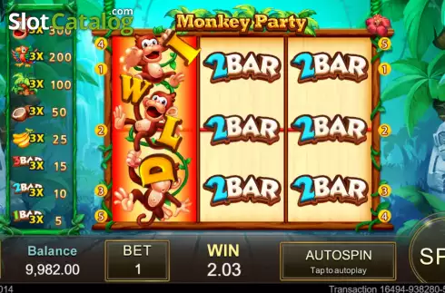 Скрин4. Monkey Party слот