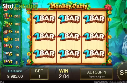 Скрин5. Monkey Party слот