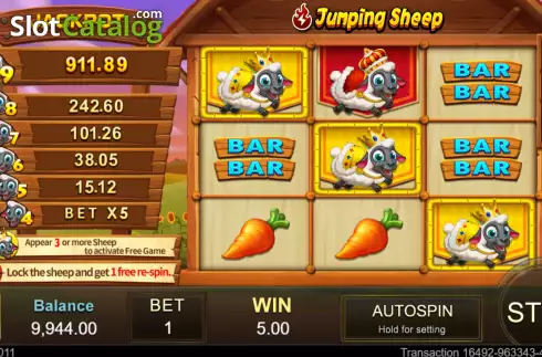 Скрин6. Jumping Sheep слот