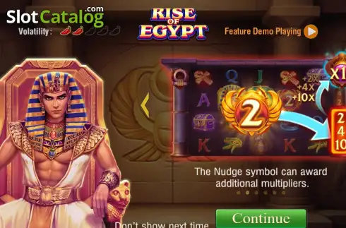 Скрин1. Rise of Egypt (TaDa Gaming ) слот