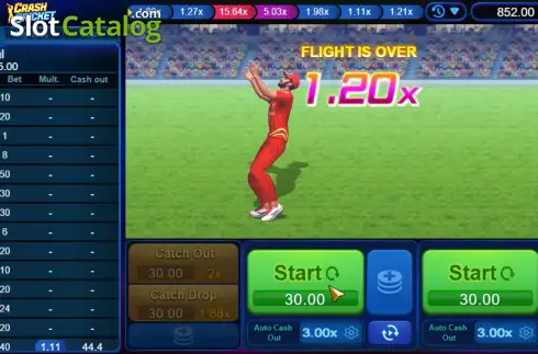 Скрин3. Crash Cricket слот