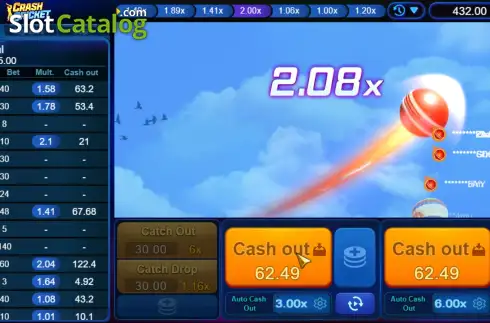 Скрин6. Crash Cricket слот
