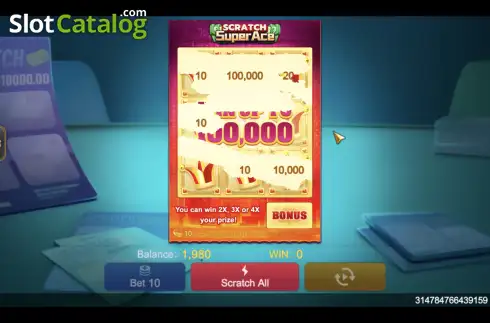 Скрин3. Super Ace Scratch слот