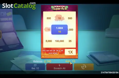 Скрин5. Super Ace Scratch слот