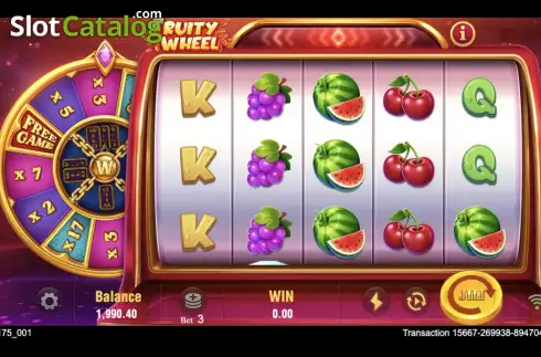 Скрин2. Fruity Wheel (Jili Games) слот