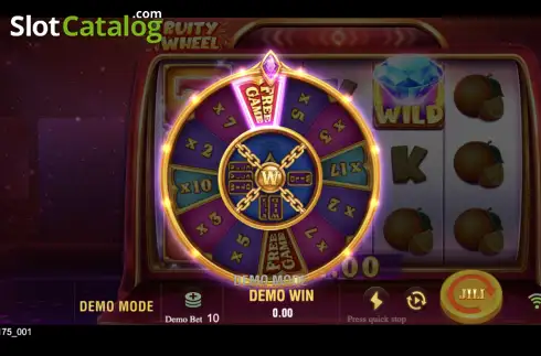 Скрин7. Fruity Wheel (Jili Games) слот