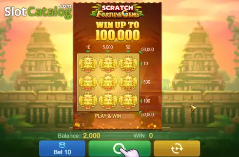 Скрин2. Fortune Gems Scratch слот