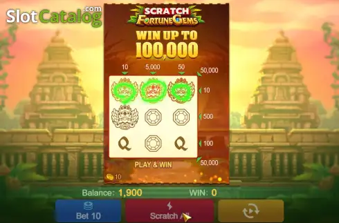 Скрин3. Fortune Gems Scratch слот