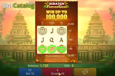 Скрин8. Fortune Gems Scratch слот