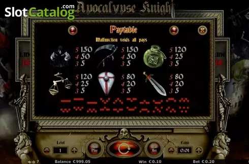 Скрин6. Apocalypse Knights слот