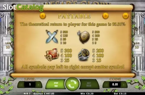 Скрин6. Caesar's Glory (Join Games) слот