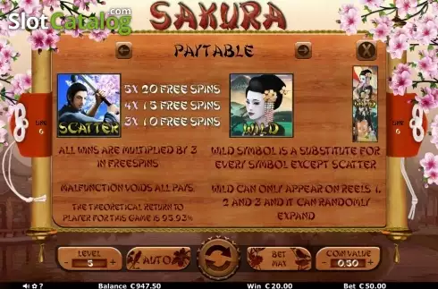Скрин7. Sakura слот