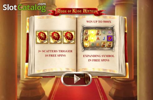 Скрин2. Book of King Arthur слот