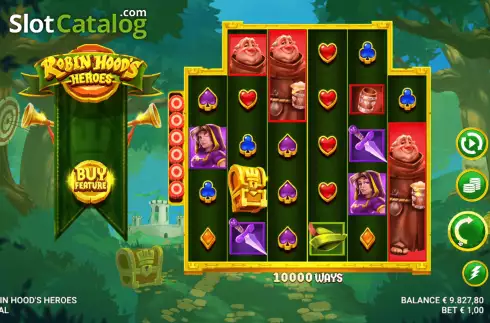 Скрин2. Robin Hood's Heroes слот
