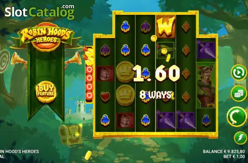 Скрин3. Robin Hood's Heroes слот
