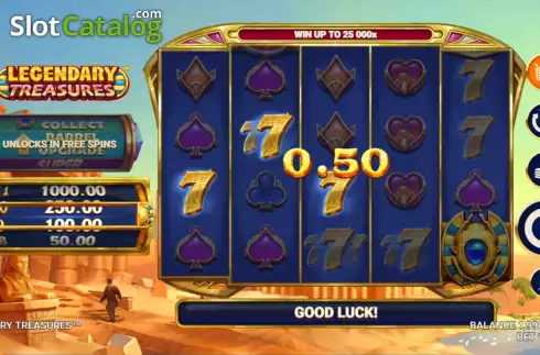 Скрин3. Legendary Treasures слот