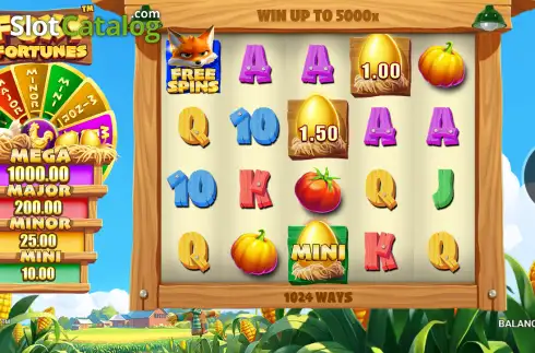 Скрин2. Foxy Fortunes слот