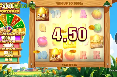 Скрин3. Foxy Fortunes слот
