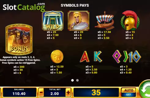 Скрин5. Rise of Hercules слот