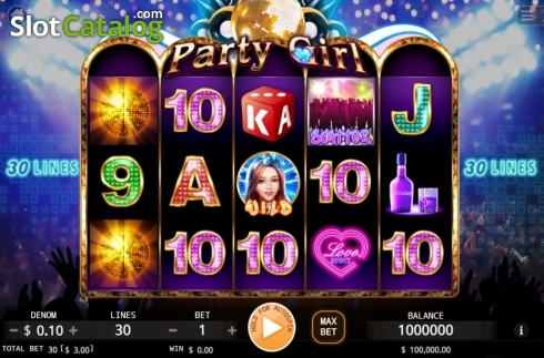 Скрин2. Party Girl слот