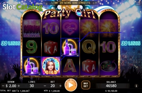 Скрин4. Party Girl слот