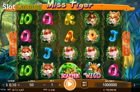 Скрин2. Miss Tiger слот