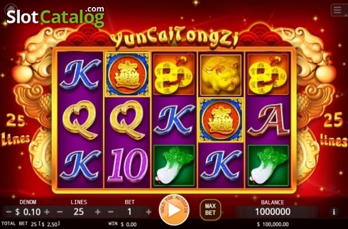 Скрин2. Yun Cai Tong Zi слот