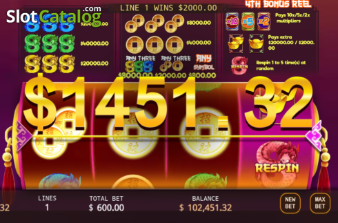 Скрин5. Quadruple Dragons слот