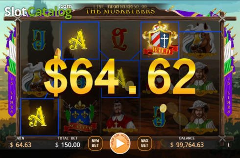 Скрин3. The Musketeers (KA Gaming) слот