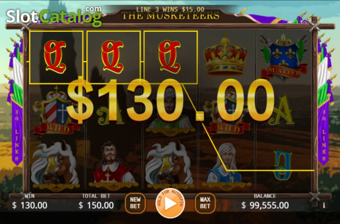 Скрин5. The Musketeers (KA Gaming) слот