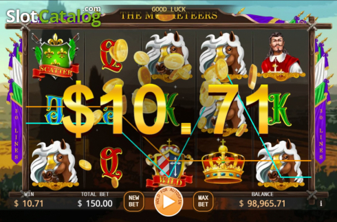 Скрин6. The Musketeers (KA Gaming) слот