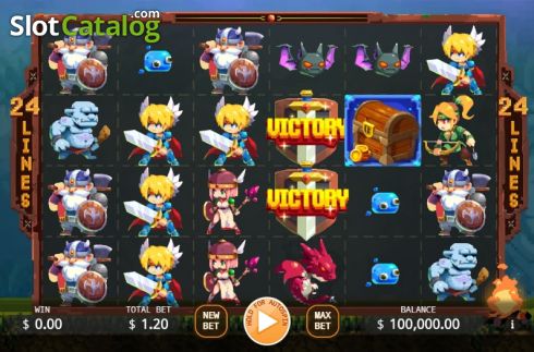 Скрин2. The Legend of Heroes (KA Gaming) слот