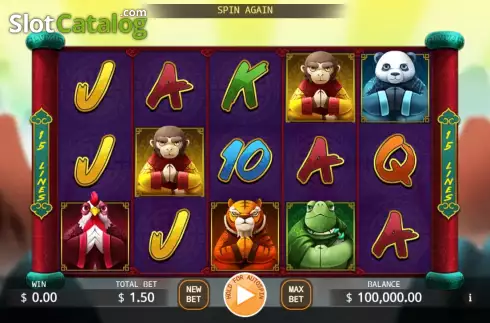 Скрин2. Animal Dojo слот