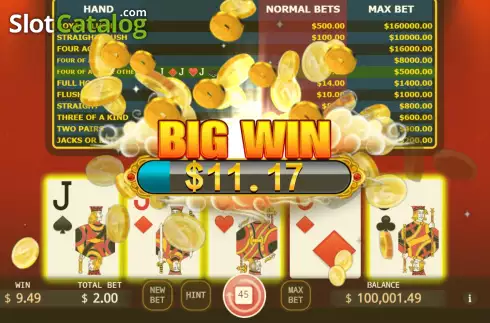 Скрин5. Bonus Poker (KA Gaming) слот