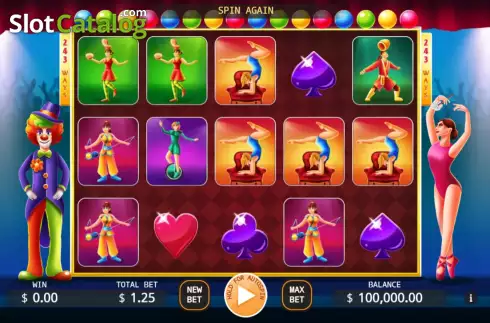 Скрин2. Acrobats слот