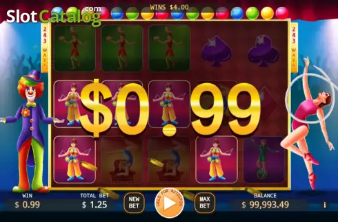 Скрин3. Acrobats слот