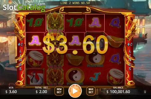 Скрин3. Lucky Golden Dragon Lock 2 Spin слот