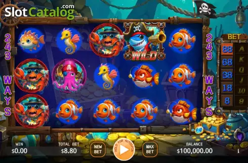Скрин2. Shark Treasure слот