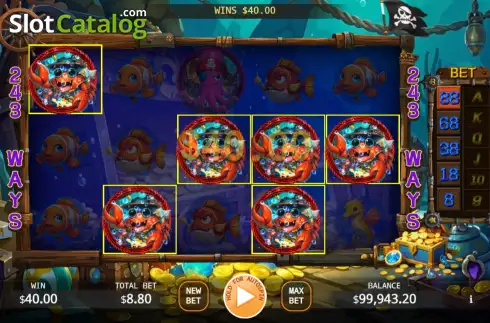 Скрин3. Shark Treasure слот