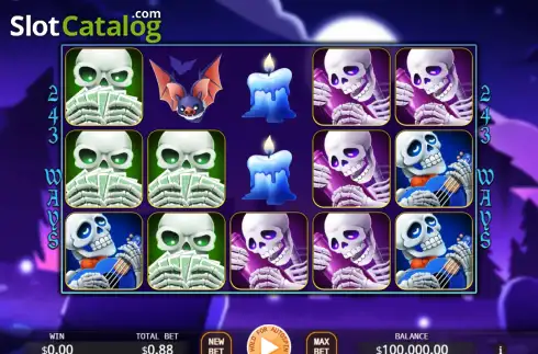 Скрин2. Skeleton Party слот